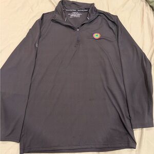 Apple Men's Dark Gray Quarter-Zip Light Jacket